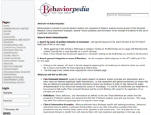 Tablet Screenshot of behaviorpedia.com